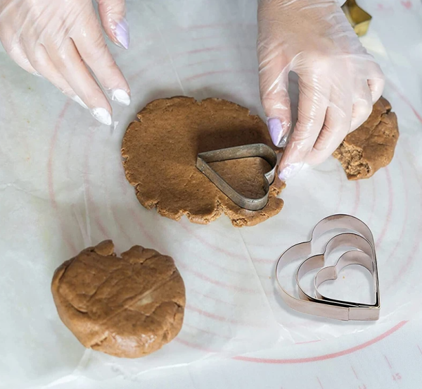 Набор форм металлических для выпечки, салатов и печенья Dessert Rings 3 шт. разного размера, ФОРМА ЦВЕТОК